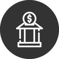 investering Bank kreativ ikon design vektor