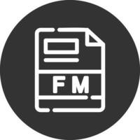 fm kreativ ikon design vektor