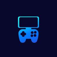 Gamepad für Smartphone-Vektorsymbol vektor