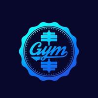 gym vektor logotyp, badge design