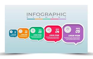 Infografik-Elemente des Illustrationsvektordesignprozesses vektor