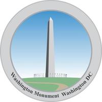 Washington-Denkmal, Washington DC. USA. vektor