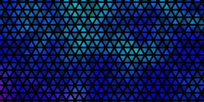 hellrosa, blauer Vektorhintergrund mit Dreiecken. vektor
