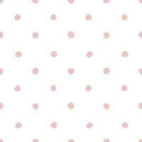 ein Rosa und Weiß Polka Punkt Muster vektor