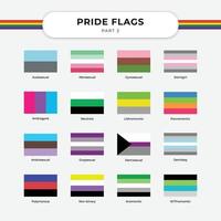 fira lgbt frihet och stöd med pride flagga gratis vektor