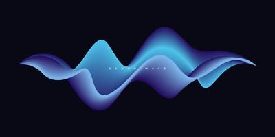 dynamischer bunter flüssiger Wellenvektorhintergrund. vektor