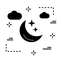 Vektor Mond Sterne Symbol