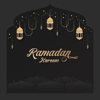 ramadhan kareem bakgrundsdesign vektor