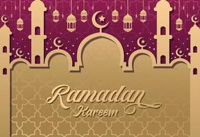 ramadhan kareem bakgrundsdesign vektor