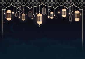 Ramadhan Kareem Hintergrunddesign vektor