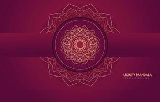 Luxus-Mandala-Hintergrunddesign. vektor