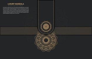 Luxus-Mandala-Hintergrunddesign. vektor