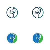 öron logotyp och symboler vektor app ikoner
