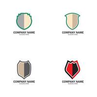 Schild-Logo-Design-Vektor, Schild-Emblem-Logo-Vorlage vektor