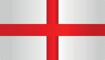 englands land flagga symbol platt vektor med lutning färg