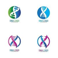 dna vektor logotyp formgivningsmall