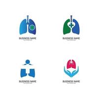 lung logotyp vektor illustration designmall