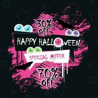 groovig Halloween Besondere Angebot Hintergrund Vektor