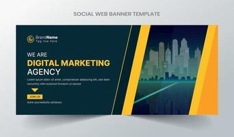 Social-Media-Post und Web-Banner-Vorlagendesign. vollständig editierbar vektor