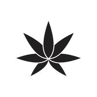 cannabis logotyp vektor och symbol