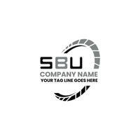 sbu Brief Logo Vektor Design, sbu einfach und modern Logo. sbu luxuriös Alphabet Design