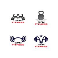 gym fitness hälsa människor logotyp vektorbild vektor