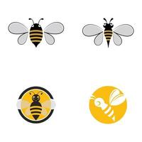 honeycomb bee animal logo vektorbild vektor