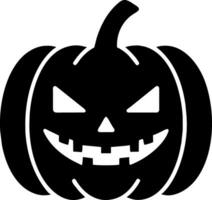 Halloween Kürbis Symbol isoliert auf Weiß Hintergrund vektor