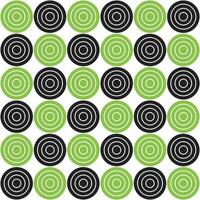 Licht Grün und schwarz Kreis Muster. Kreis Vektor nahtlos Muster. dekorativ Element, Verpackung Papier, Mauer Fliesen, Fußboden Fliesen, Badezimmer Fliesen.