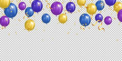 Rahmen bunt Luftballons Vektor Illustration zum Ihre Design. Regenbogen Farbe Luftballons zum Party