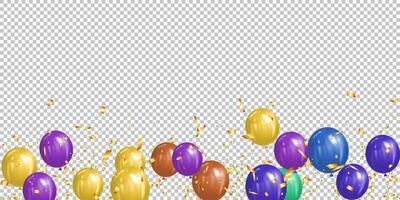 färgrik ballonger bakgrund med Plats för text. vektor illustration regnbåge Färg