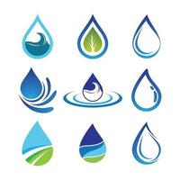 Wassertropfen-Logo-Bilder vektor