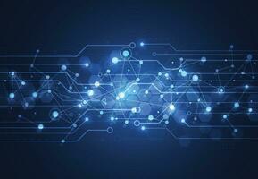 Geometrischer Hintergrund der abstrakten Technologie mit Leiterplattenbeschaffenheit. Abbildung der elektronischen Hauptplatine. Kommunikations- und Engineering-Konzept für digitale Daten. Vektor-Illustration vektor