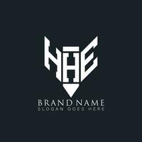 hhe Brief Logo. hhe kreativ Monogramm Initialen Brief Logo Konzept. hhe einzigartig modern eben abstrakt Vektor Brief Logo Design.