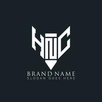 hnc Brief Logo. hnc kreativ Monogramm Initialen Brief Logo Konzept. hnc einzigartig modern eben abstrakt Vektor Brief Logo Design.