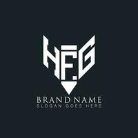 hfg Brief Logo. hfg kreativ Monogramm Initialen Brief Logo Konzept. hfg einzigartig modern eben abstrakt Vektor Brief Logo Design.