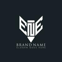 ene Brief Logo. ene kreativ Monogramm Initialen Brief Logo Konzept. ene einzigartig modern eben abstrakt Vektor Brief Logo Design.