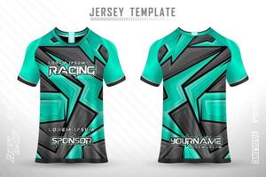 Sport-Trikot und T-Shirt-Vorlage Sport-Trikot-Design-Vektor-Modell. vektor