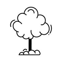 Baum Gekritzel Symbol Design Illustration. Ökologie Symbol auf Weiß Hintergrund eps 10 Datei vektor