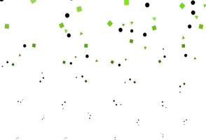 hellgrünes Vektorlayout mit Kreisen, Linien, Rechtecken. vektor