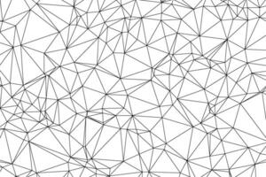 abstrakt schwarz Linie Polygon geometrisch Dreieck auf Weiß Vektor Hintergrund.