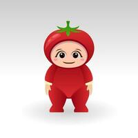 Vektor Tomate Obst kawaii Karikatur Charakter Vektor komisch Tomate Obst kawaii Illustration