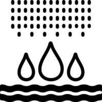 fast ikon för vattnen vektor