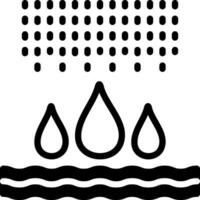 solide Symbol zum Wasser vektor