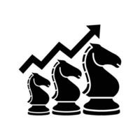 Schach Pferd Symbol Logo Element, Schach Pferd Geschäft Logo Vorlage, Schach Pferd Geschäft Symbol vektor