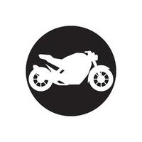 motorcykel ikon vektor design illustration logotyp mall