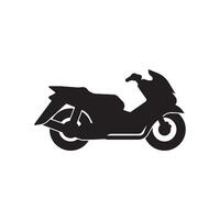 motorcykel ikon vektor design illustration logotyp mall