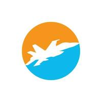 Kämpfer Jet Symbol Vektor Illustration Logo Design