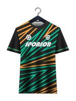 fotboll jersey attrapp för fotboll klubb. vektor sublimering sporter kläder design. enhetlig främre se mallar fotboll jersey. jersey design idéer.