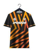 fotboll jersey attrapp för fotboll klubb. vektor sublimering sporter kläder design. enhetlig främre se mallar fotboll jersey. jersey design idéer.